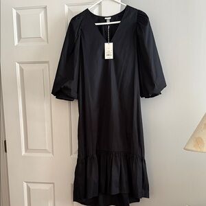 a new day Chic Black Long Sleeve Dress